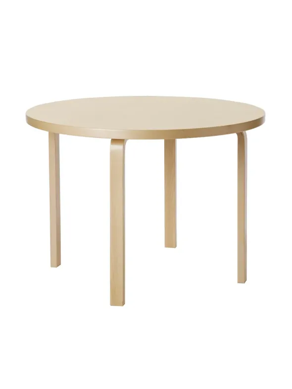 Aalto Table Round 90A, Ø100 cm fra Artek