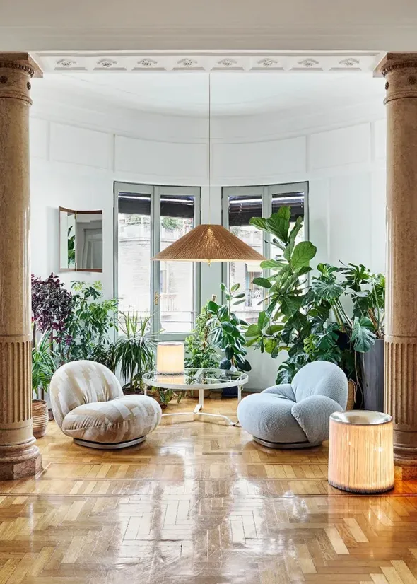 Adnet Coffee Table Ø100 cm, cream fra GUBI
