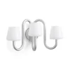Apollo Wall Sconce, hvid opalglas fra Hay