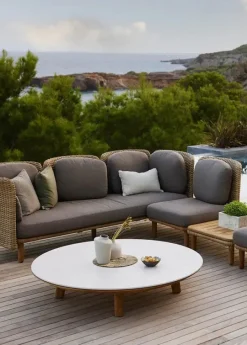 Arch 3-pers. Sofa m. lav arm/ryg fra Cane-line