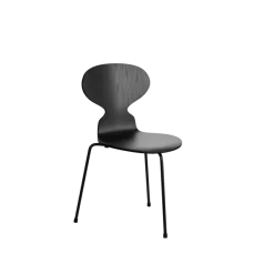 Arne Jacobsen Signatursæt: Special Edition Æggebordet m. 3 Myren Stole - Sort