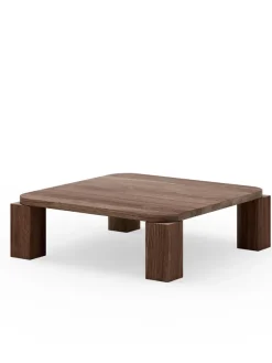 Atlas Sofabord 820x820, Smoked Oak fra New Works