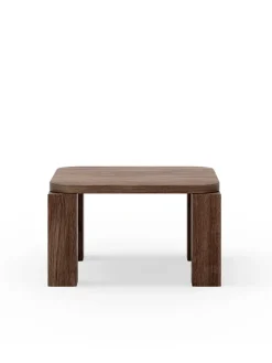 Atlas Sofabord 600x600, Smoked Oak fra New Works