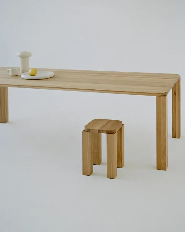 Atlas Spisebord 2000x950, Natural Oak fra New Works