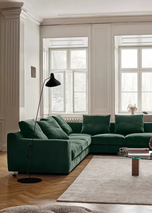 Aton Mini Hjørnesofa Soft 09, 325 x 295 cm fra Eilersen