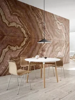 BA103 Preludia spisebord, hvid laminat eg olie fra Carl Hansen & Søn