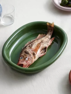 Barro Oval Dish, large fra Hay