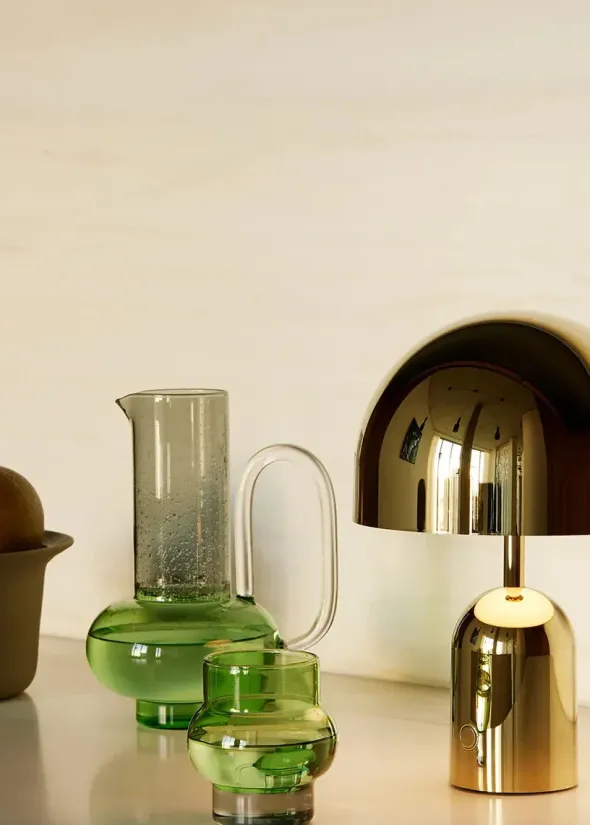 Bell Portable Bordlampe, gold fra Tom Dixon