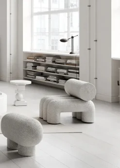 Big Foot Bench Petit, bouclé fra 101 Copenhagen