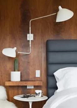 Big Wall Lamp w/2 Rotating Straight Arms af Serge Mouille