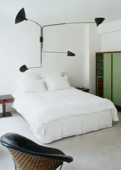 Big Wall Lamp w/4 Rotating Straight Arms af Serge Mouille