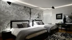 Big Wall Lamp w/4 Rotating Straight Arms af Serge Mouille