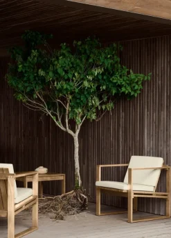 BK11 Loungestol, teak inkl. hynde fra Carl Hansen & Søn