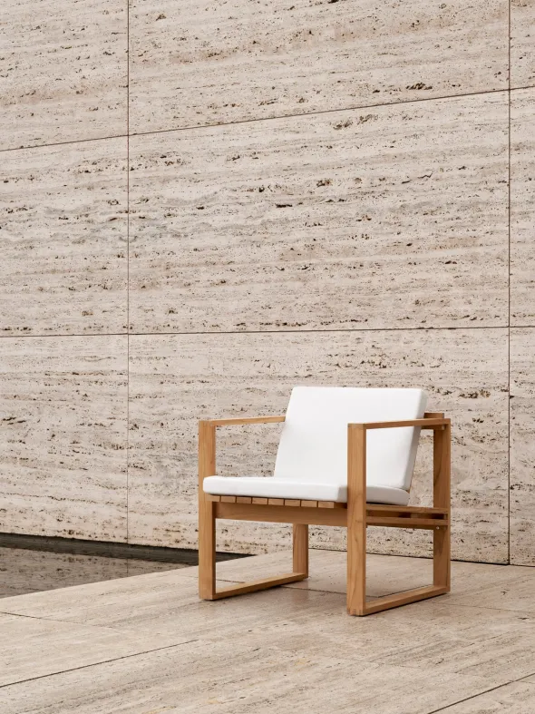 BK11 Loungestol, teak inkl. hynde fra Carl Hansen & Søn