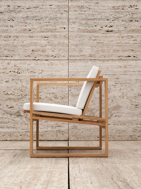 BK11 Loungestol, teak inkl. hynde fra Carl Hansen & Søn