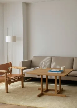 BM80 Shaker sofabord, firkantet af Børge Mogensen