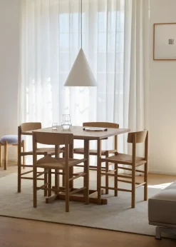 BM80 Shaker spisebord, firkantet af Børge Mogensen