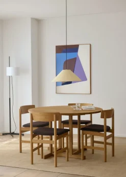 BM80 Shaker spisebord, rundt af Børge Mogensen