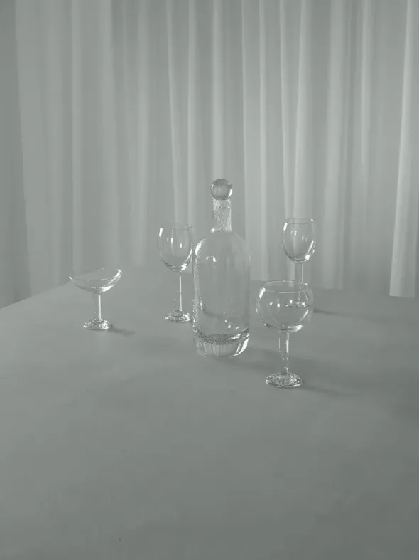 Bubble Glass Wine fra Louise Roe