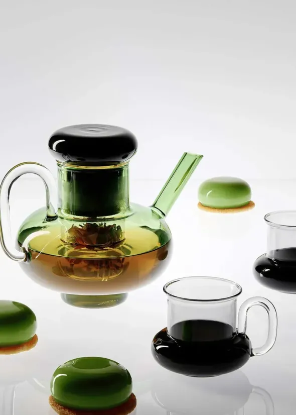Bump Tea Pot Green fra Tom Dixon