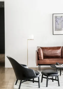 Bund loungestol, valnød, Melange Nap 111 fra Stellar Works