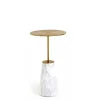 Bund sidebord Ø33 cm, marmor fra Stellar Works