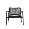 Cabin loungestol, dark oak/black fra Vipp