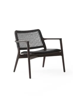 Cabin loungestol, dark oak/black fra Vipp