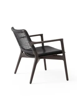 Cabin loungestol, dark oak/black fra Vipp