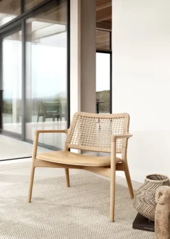 Cabin loungestol, light oak/camel fra Vipp