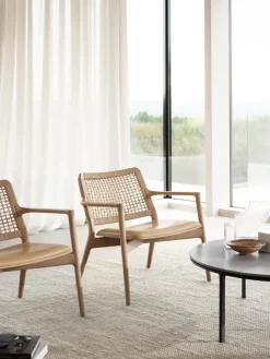 Cabin loungestol, light oak/camel fra Vipp