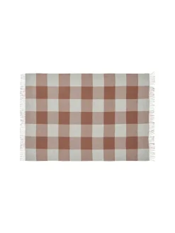 Caracas Plaid, rosewood fra Silkeborg Uldspinderi