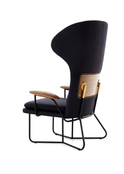 Chillax Highback loungestol i valnød, Main Line Flax 28 fra Stellar Works