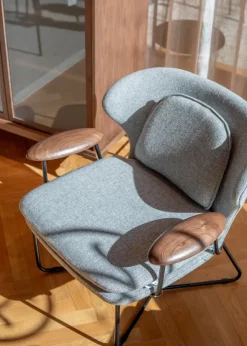 Chillax loungestol i valnød, Melange Nap 111 fra Stellar Works
