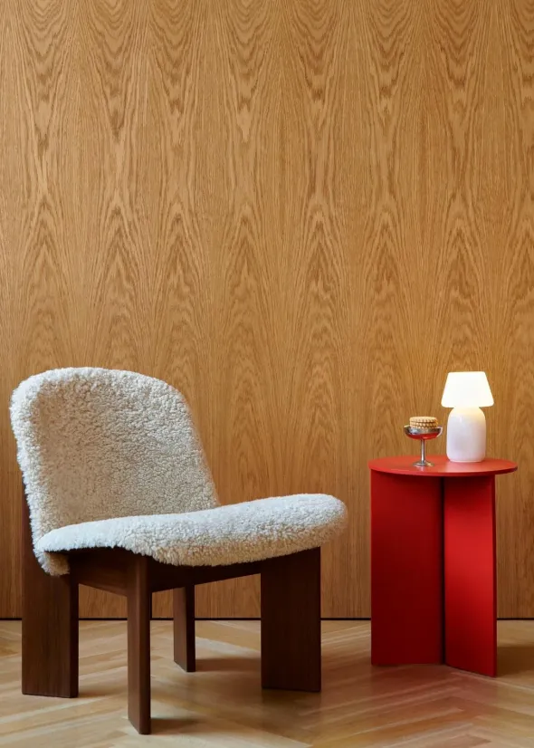 Chisel Lounge Chair m/polstring fra Hay
