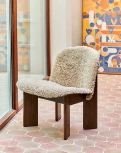 Chisel Lounge Chair m/polstring fra Hay