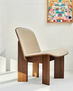 Chisel Lounge Chair m/polstring fra Hay