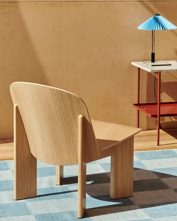Chisel Lounge Chair u/polstring fra Hay