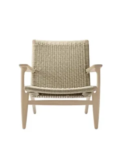 CH25 Loungestol, eg hvidolie af Hans J. Wegner