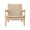 CH25 Loungestol, eg olie af Hans J. Wegner