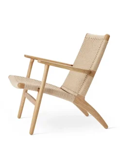 CH25 Loungestol, eg olie af Hans J. Wegner