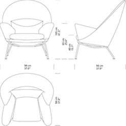 CH468 Oculus Chair af Hans J. Wegner