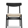 CH23 Spisestol, sort eg af Hans J. Wegner