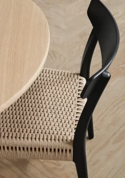 CH23 Spisestol, sort eg af Hans J. Wegner
