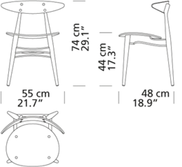 CH33T Stol af Hans J. Wegner