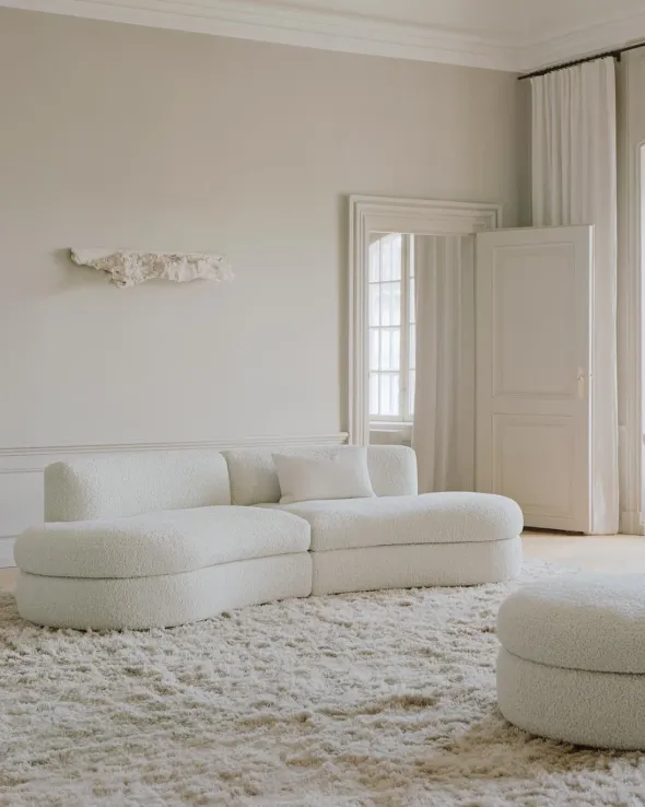 Coda sofa, configuration 7, Zink Drake fra New Works