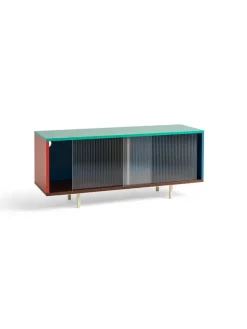 Colour Cabinet, medium med glasdøre fra Hay