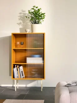 Colour Cabinet, tall med glasdøre fra Hay