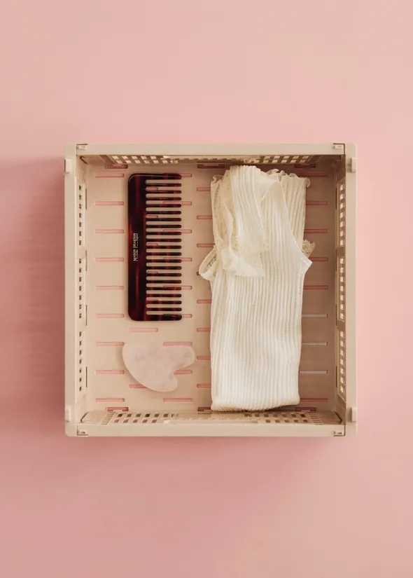 Colour Crate Large Square, Off white fra Hay