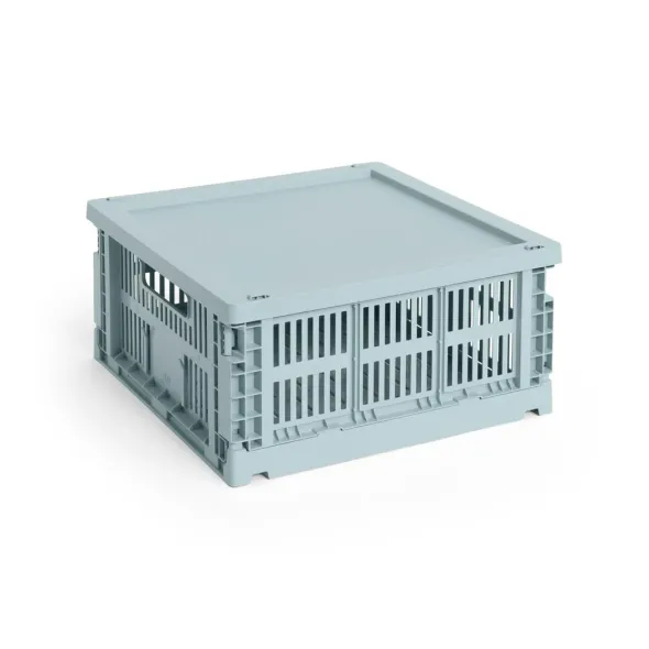 Colour crate låg, Medium Square/Cube fra Hay